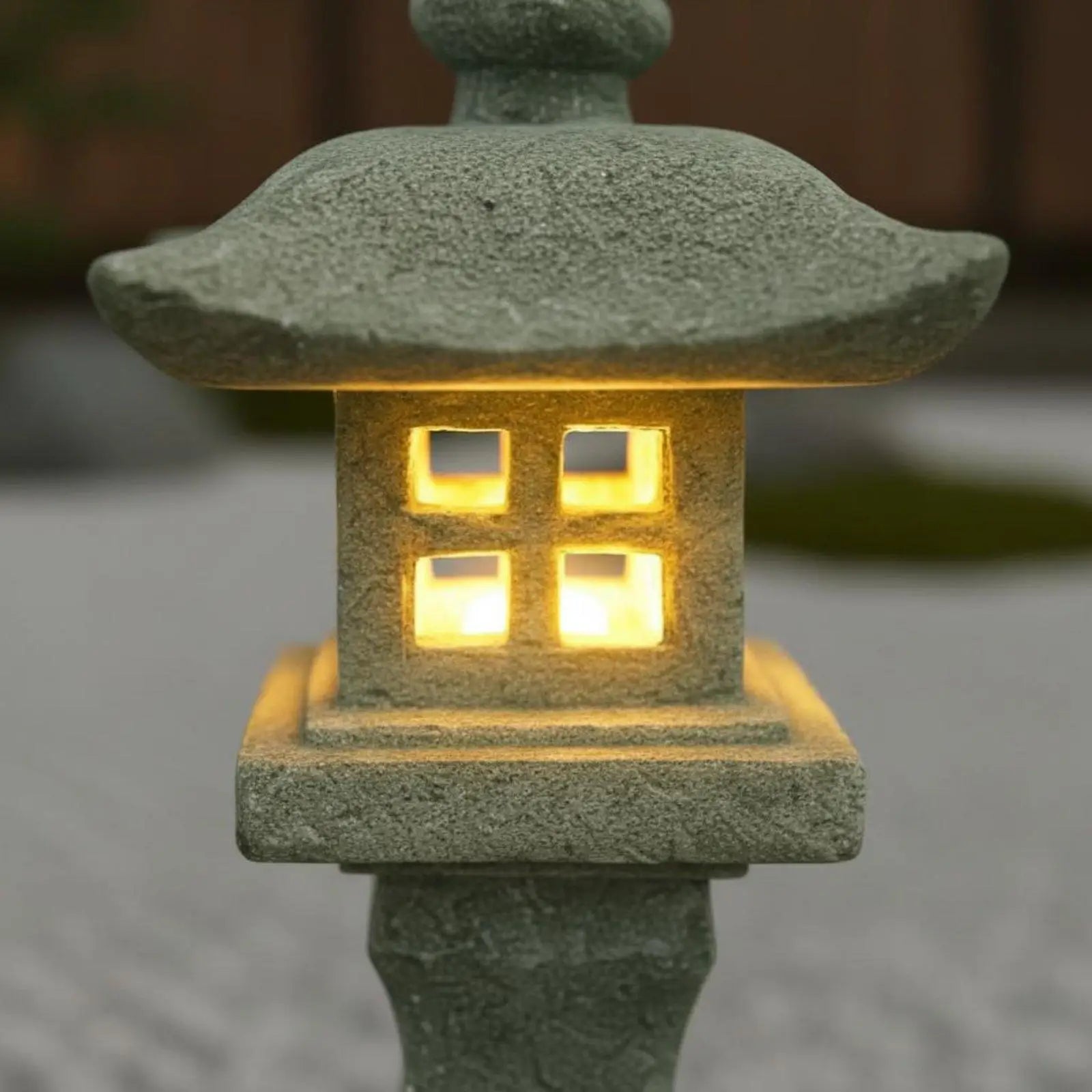 Japanese Stone Lantern Miniature Pagoda – Zen Tabletop Decor Decorative Stone Lantern Zpaxo