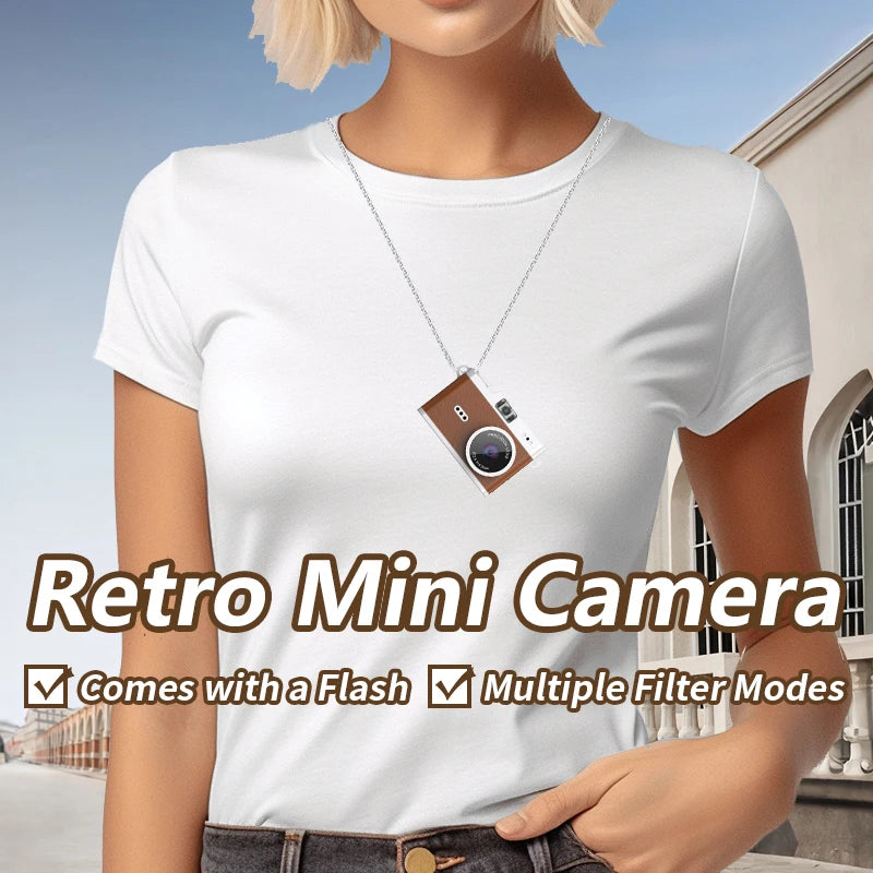 Retro Mini Keychain Thumb Camera 0.96 Inch VerySmall Camcorder 1080P Mini Digital Cam Video Recorder LCD Screen Protable Camera Zpaxo