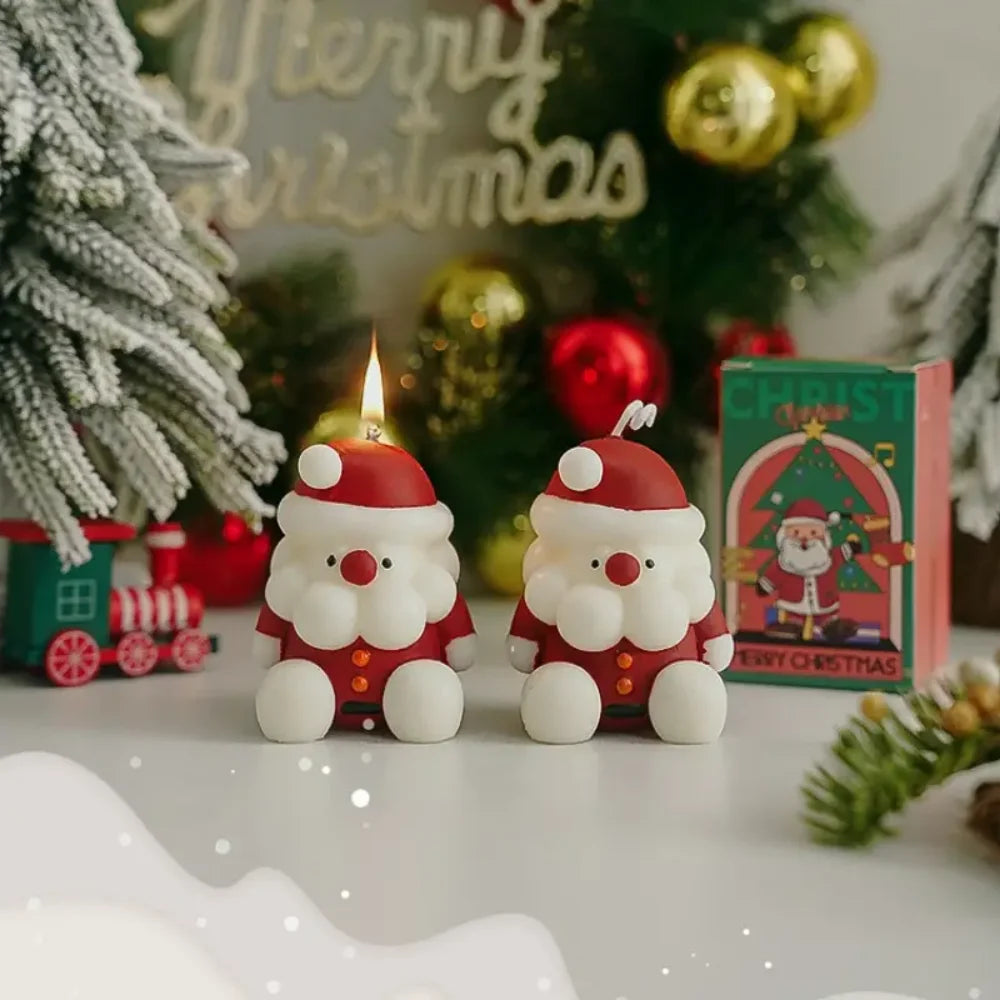 Christmas Candles Holiday Decorations Soy Wax Burning Time 8-12 Hours Zpaxo