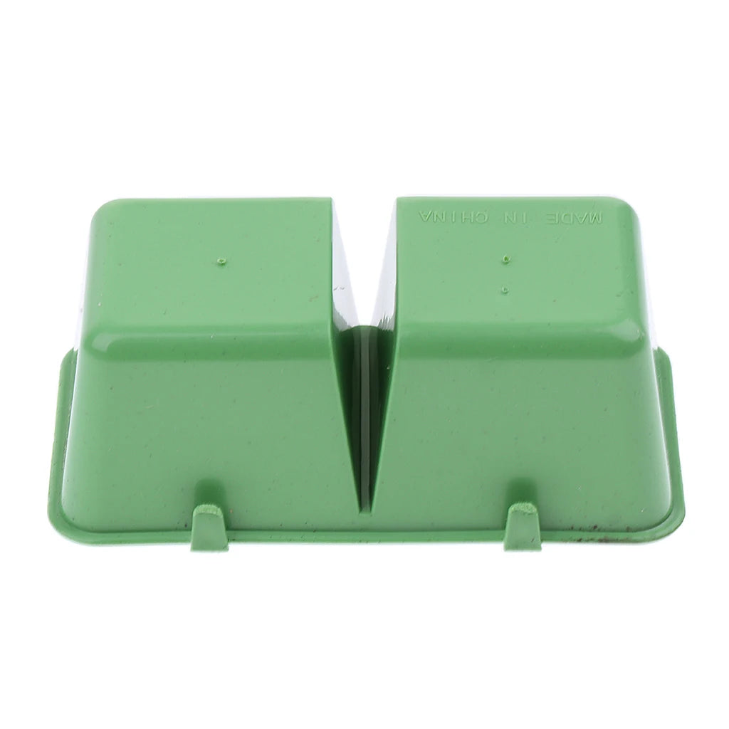10-20PCS Bird Feeder Bird Parrot Food water Feeding Bowl 2 in 1 Green Plastic Bowl Cups Pigeons Feeding Feeder Food Dispenser Zpaxo