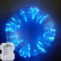 8-function Waterproof Battery Box Tube Lights Strip Indoor Outdoor Zpaxo blue 20M200LED