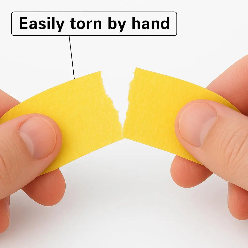 3/6Pack Yellow Painters Tape - Masking Tape ulti-Surface, Smart Adhesion, Paint Tape for DIY, Labeling, Art, Car Zpaxo