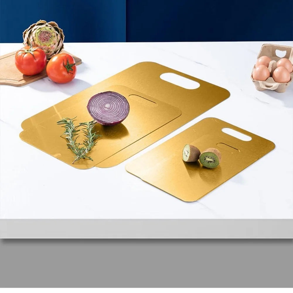 Kitchen Stainless Steel Chopping Board Suitable Cutting Meat Fruits Zpaxo