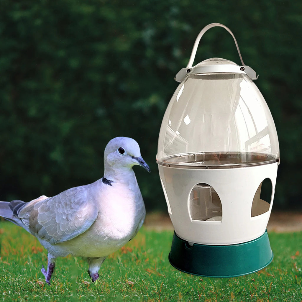 Pigeon Water Dispenser Automatic Feeder Water Container with Handle Bird Feeding Drinker for Dove Duck Bird Cage Accessories Zpaxo