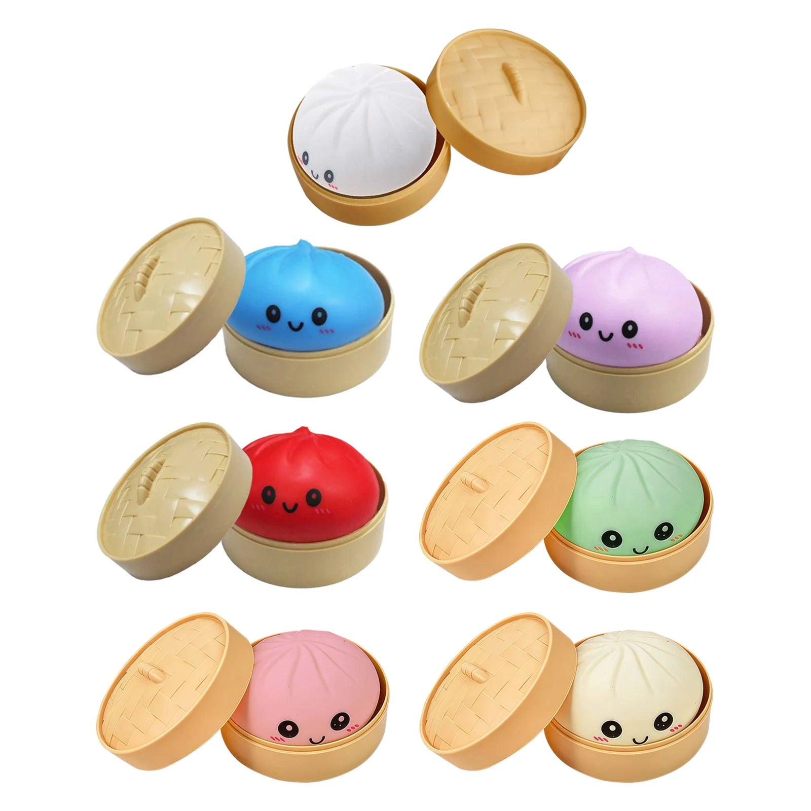 Dumpling Ball Squeeze Fidget Toy – Cute Bun Stress Relief Gift Squeeze Fidget Toy Zpaxo