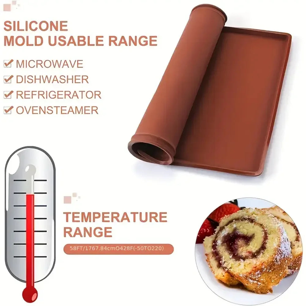 Silicone Baking Mats Cake Rolls Pastry Non-stick Molds DIY Utensils Zpaxo