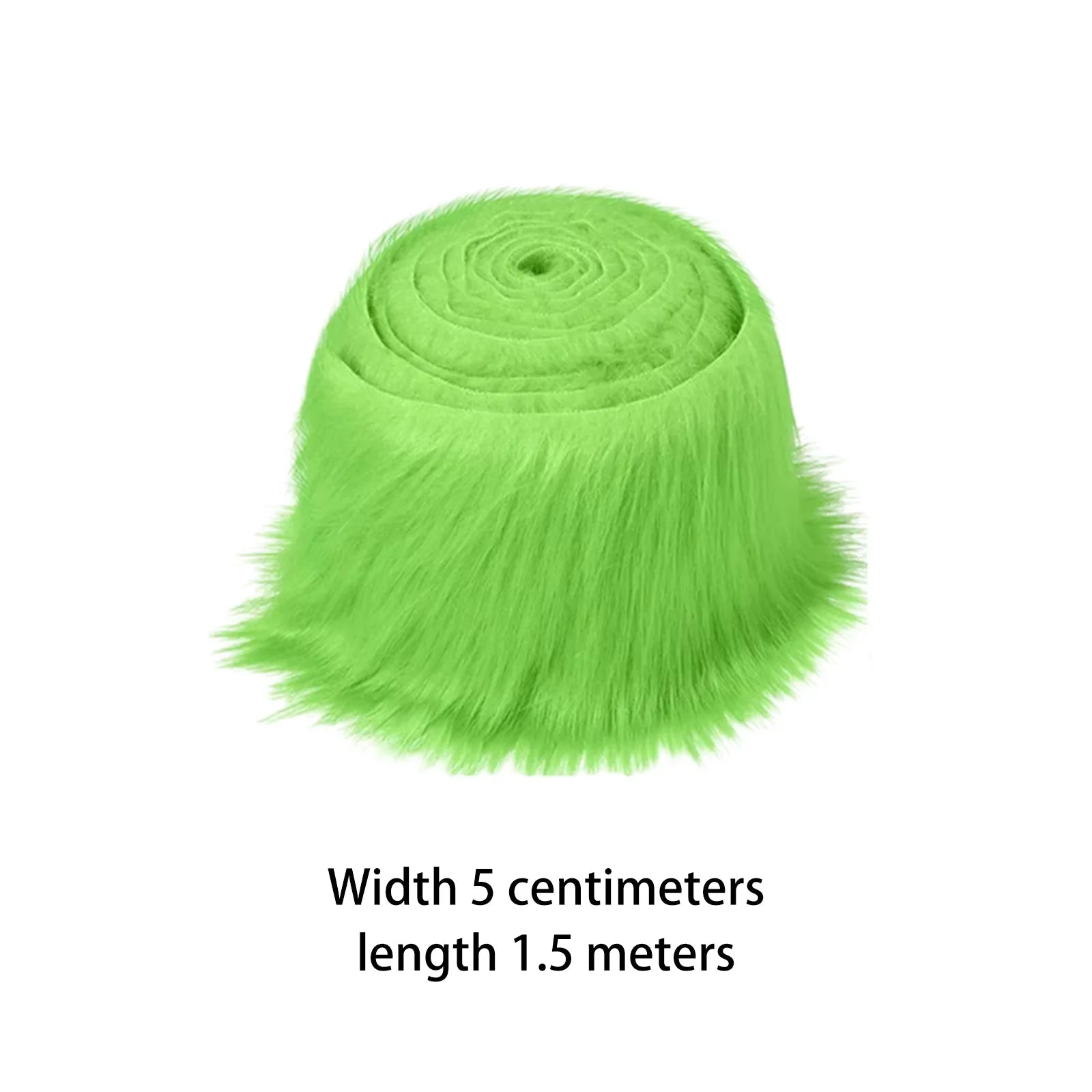 1x Faux Fur Fabric Costume Soft Artificial Dwarf Decoration Clothing Zpaxo