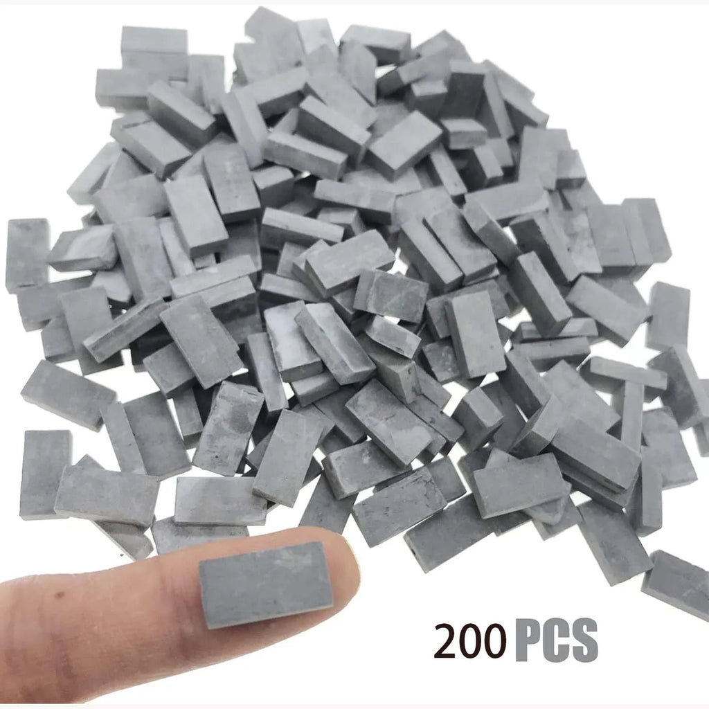 1:35 Scale Handmade Dark Gray Model Brick Walls – Diorama Diorama Model Accessory Zpaxo 200PCS