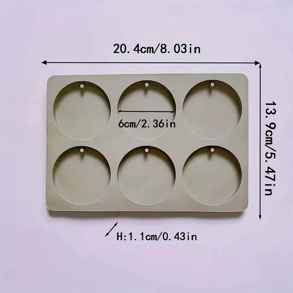 Silicone Aroma Stone Molds – 6-Hole Flower & Wax Melt Molds Silicone Craft Mold Zpaxo style 4