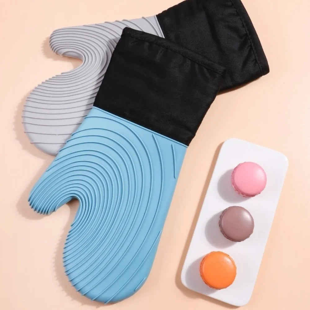 Silicone Oven Heat Insulation Gloves Suitable Cooking Baking Grilling Zpaxo
