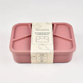 4 Silicone Lunch Boxes Reusable Containers Smooth Leak-proof Zpaxo red