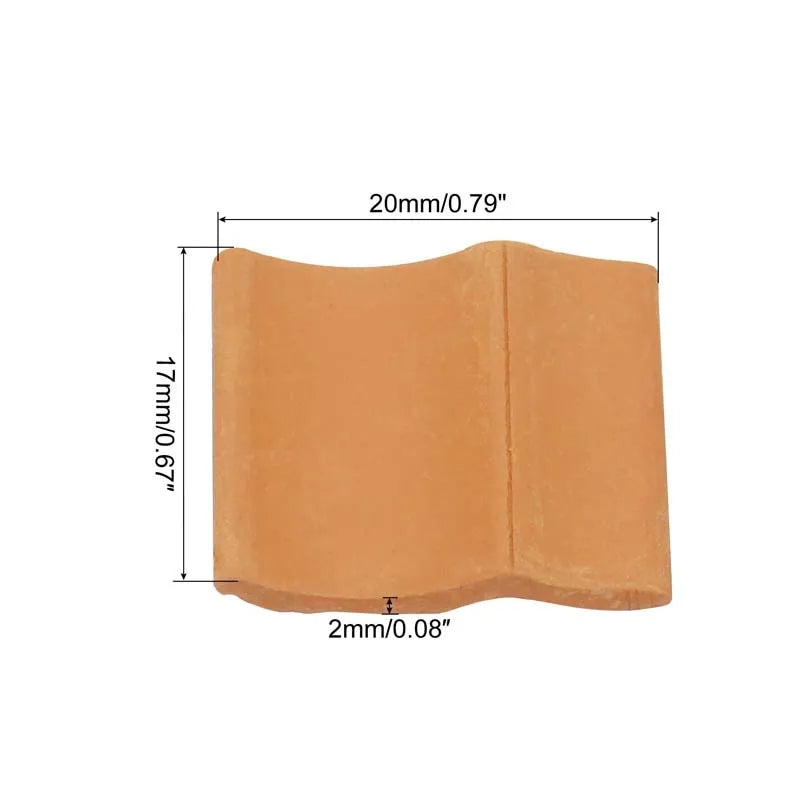 Miniature Clay Roof Tiles – Dollhouse & Model Shingles Miniature Craft Tiles Zpaxo 50pcs