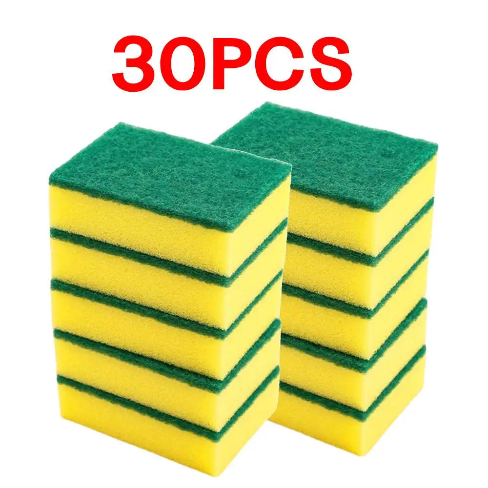 Double-Sided Sponge Scourers – Kitchen Scrub Pads (5-30 Pack) Kitchen Scrub Sponge Zpaxo 30PCS
