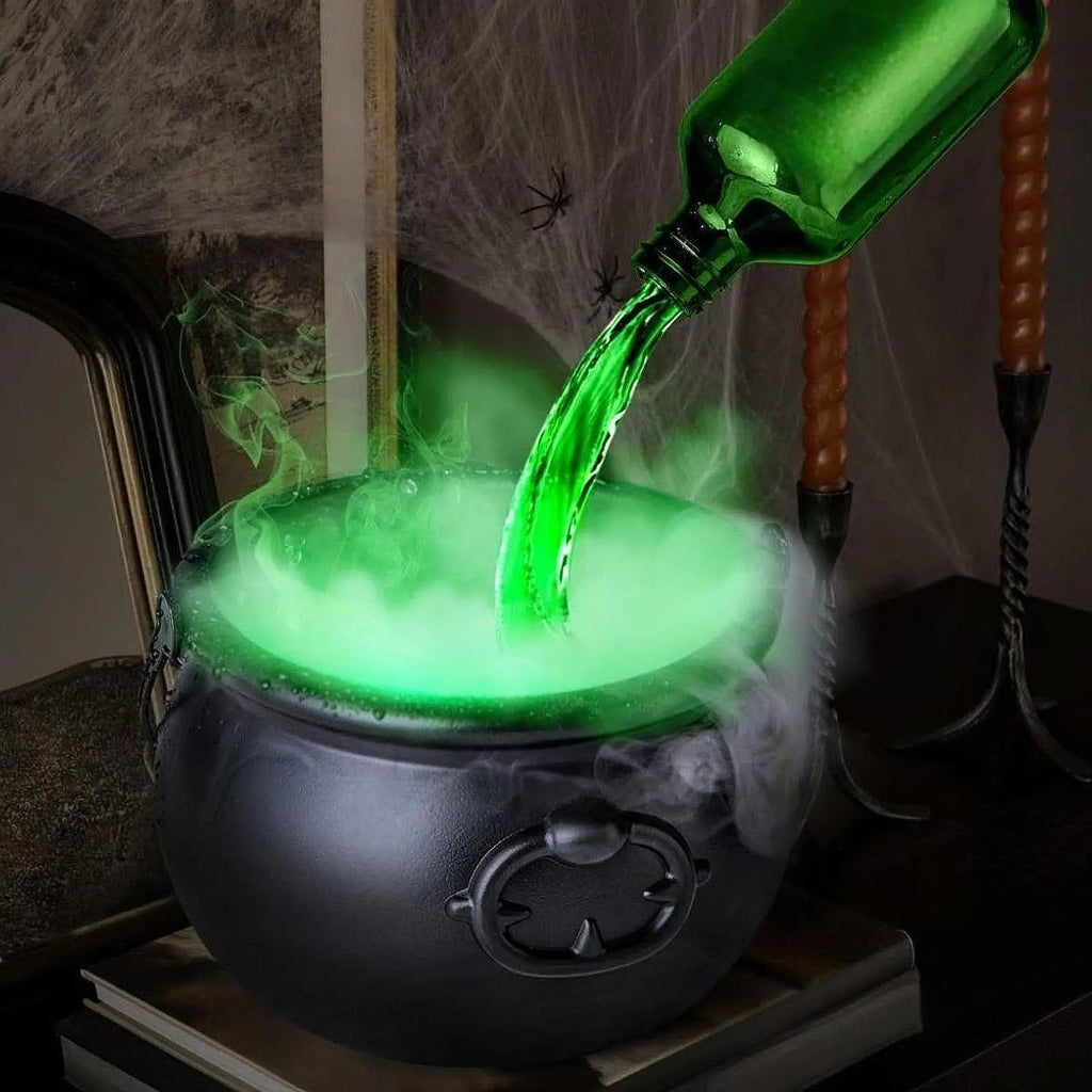 Halloween Witch Cauldron Mist Maker with Lights & Fog Halloween Mist Maker Zpaxo