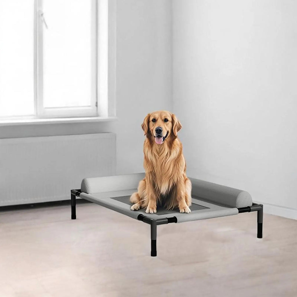 Elevated Cooling Raised Pet Bed – Breathable Dog & Cat Hammock Raised Pet Bed Zpaxo