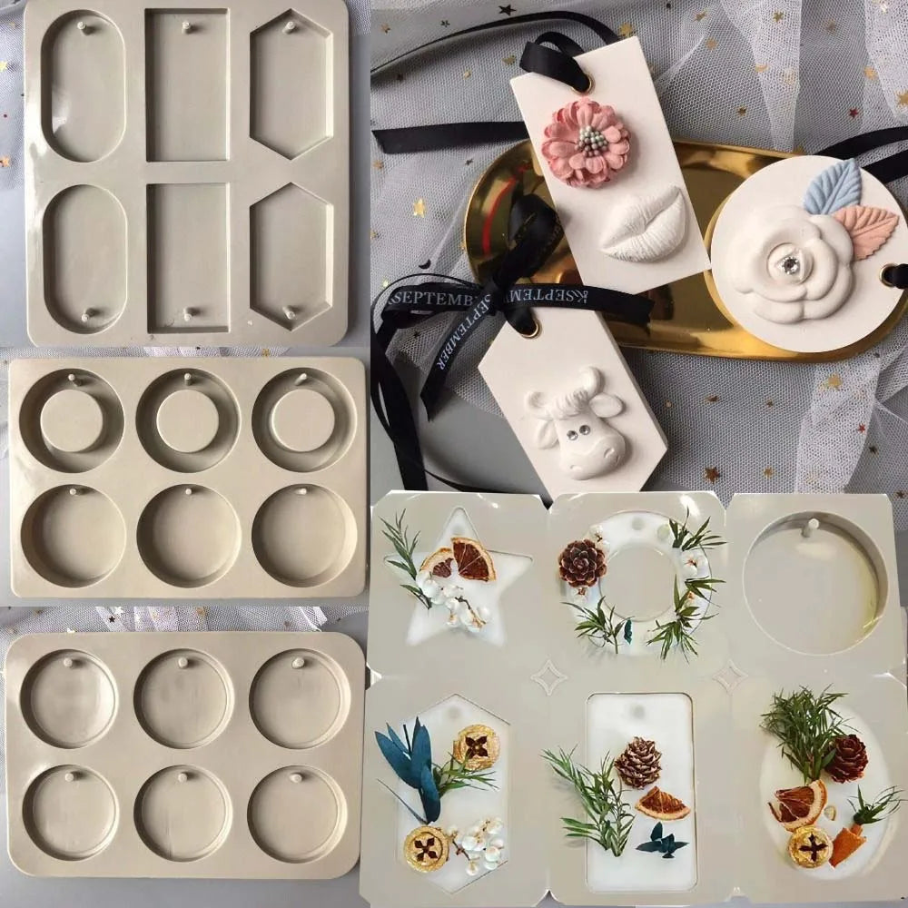 Silicone Aroma Stone Molds – 6-Hole Flower & Wax Melt Molds Silicone Craft Mold Zpaxo