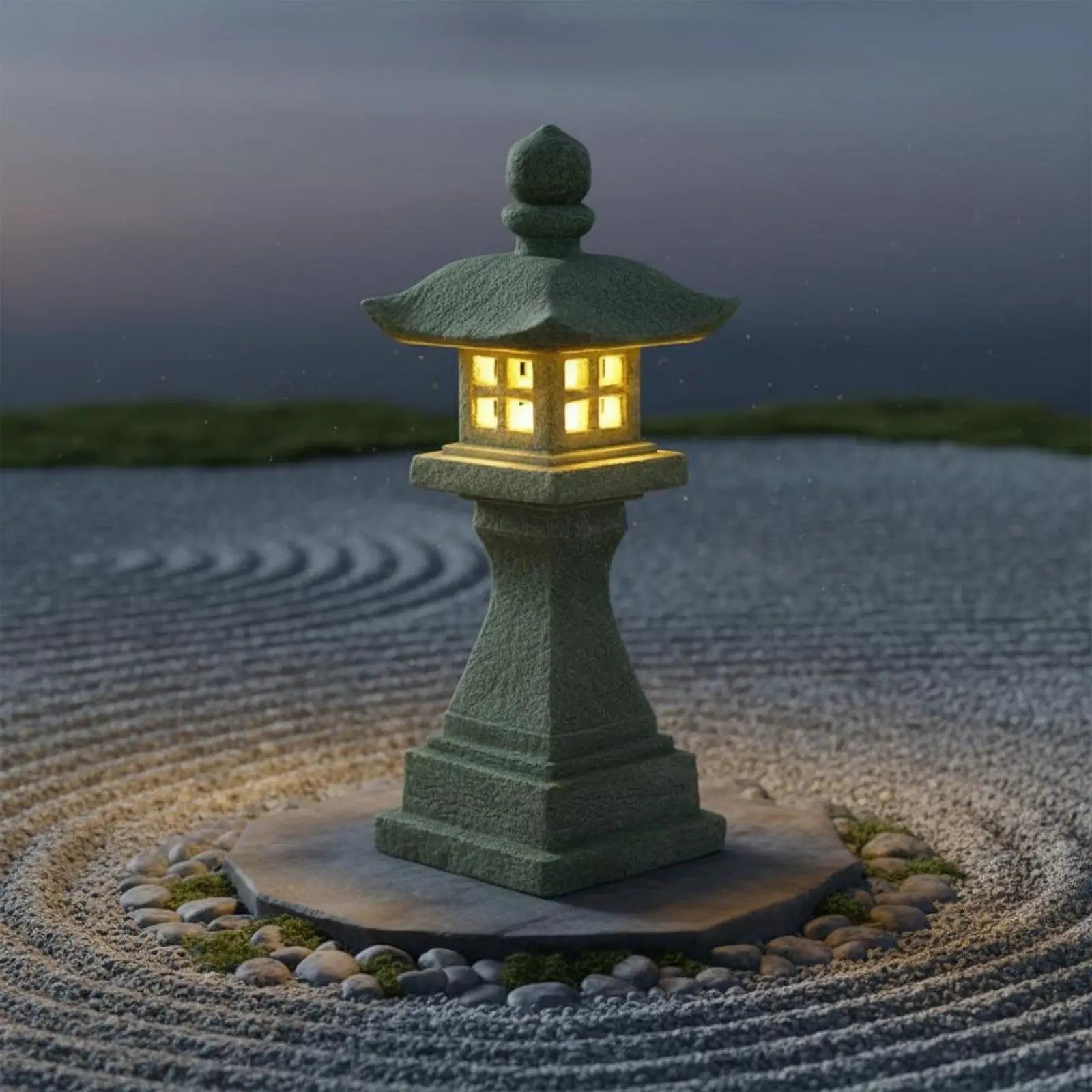 Japanese Stone Lantern Miniature Pagoda – Zen Tabletop Decor Decorative Stone Lantern Zpaxo