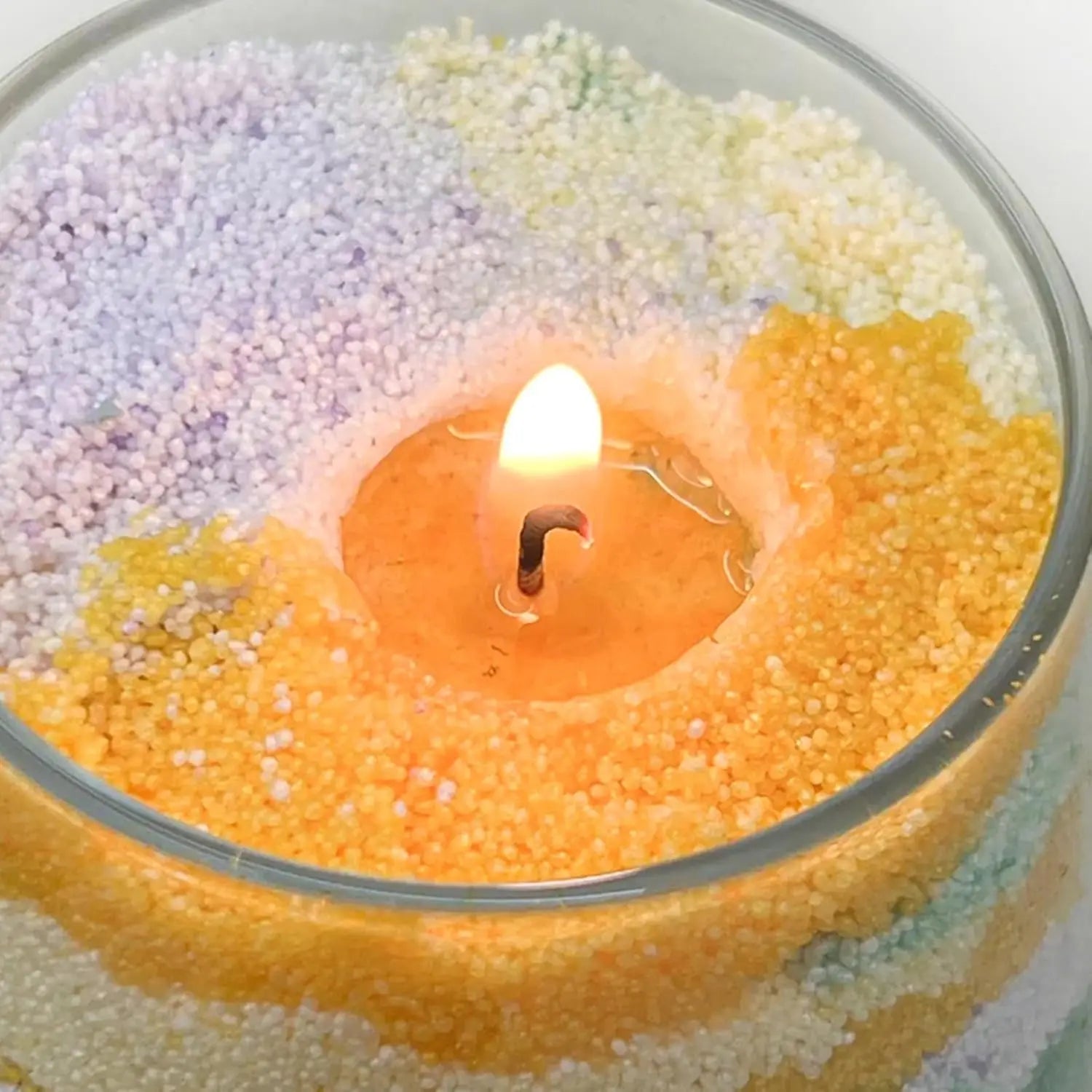 Pearled Sand Wax Candle Kit – 6 Colors, 10 Wicks | DIY Crafts Candle Making Kit Zpaxo
