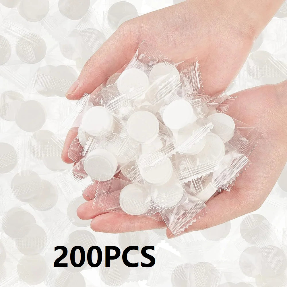 50 100 200 Compressed Towel Cotton Mini Hand Wet Wipes Sheet Towels Zpaxo 200PCS