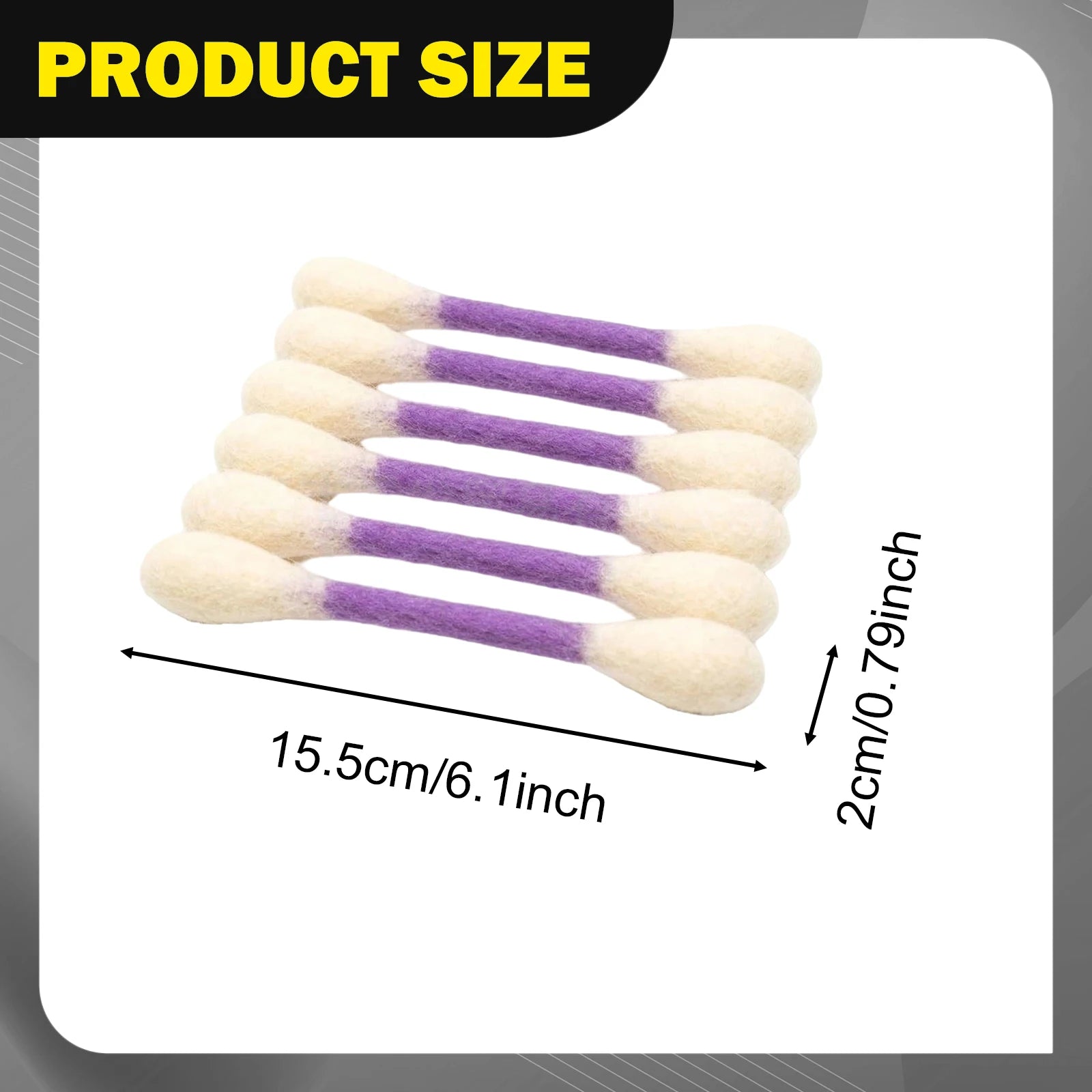 6pcs Cat Swabs Cat Toy for Indoor Cats Kittens Entertainment Cute Interactive Toy Exercise and Play Wood Cotton Pet Supplies Zpaxo 6PCS Purple