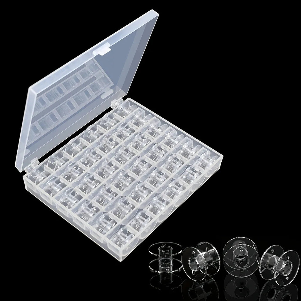 36-Grid Clear Bobbin & Thread Spool Storage Organizer Case Bobbin Storage Organizer Zpaxo with Bobbin