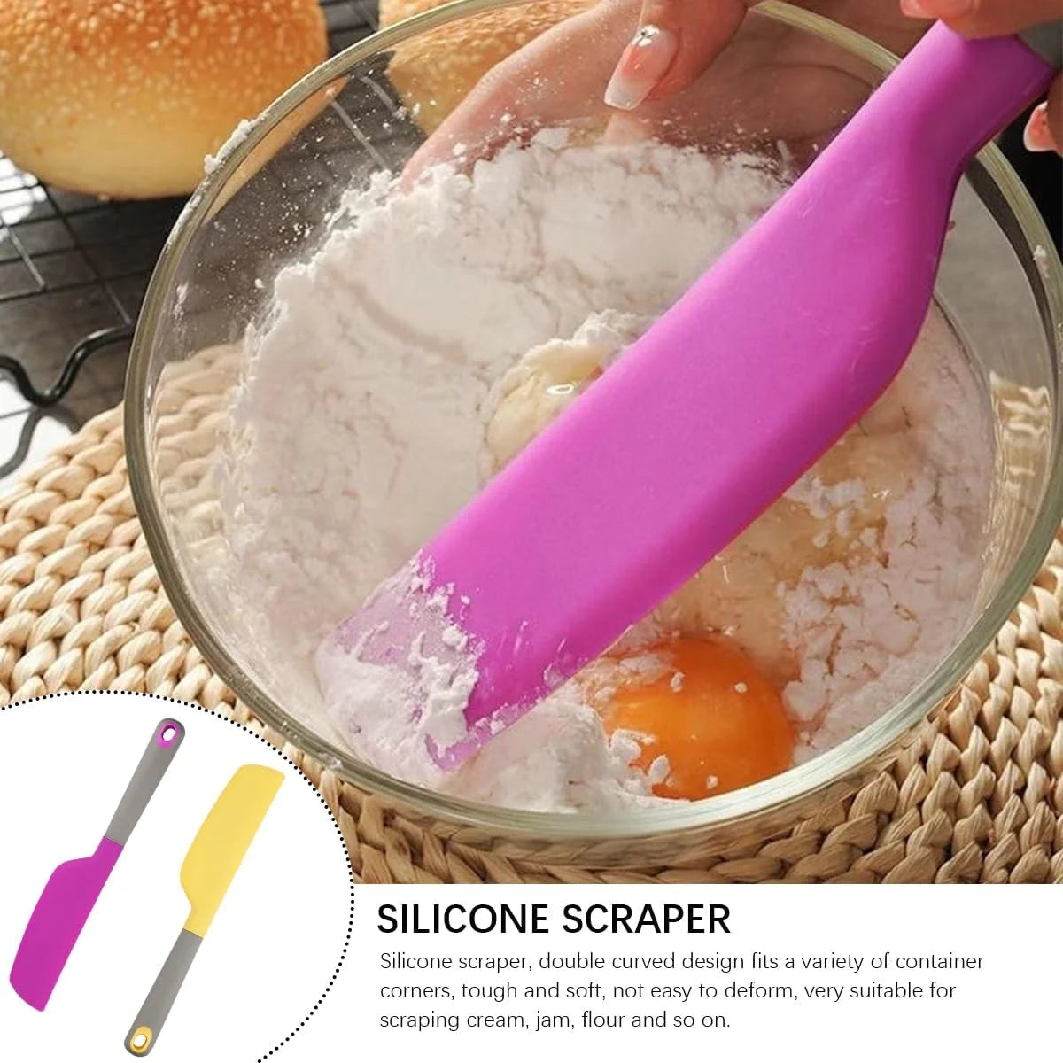 Omelette Spatula Kitchen Blender Silicone Flip Fold Pancake Crepe Zpaxo
