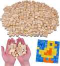 1CM Unfinished Pine Wood Cube Blocks – 100/200 Pack for DIY Wood Craft Blocks Zpaxo 100PCS