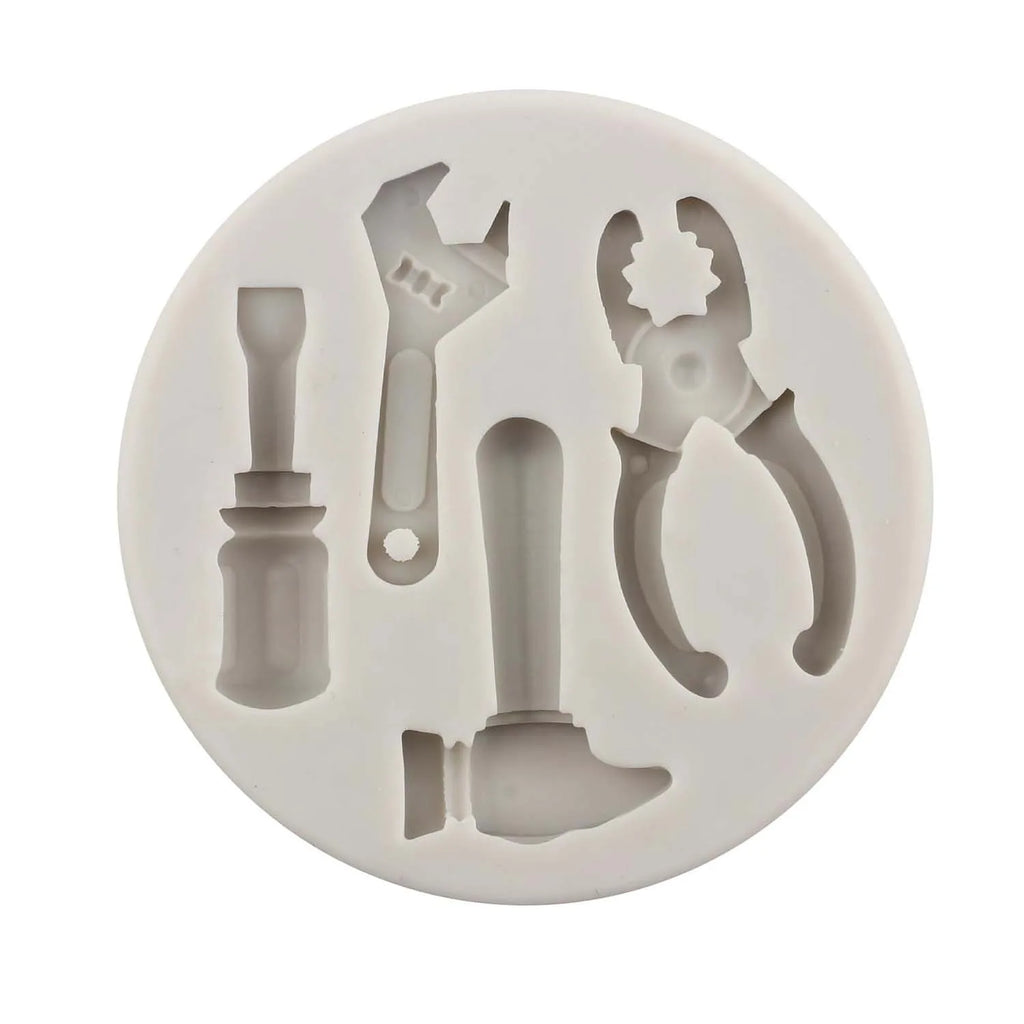 Construction Tools Fondant Silicone Mold for Cake & Candy Fondant Silicone Mold Zpaxo style B