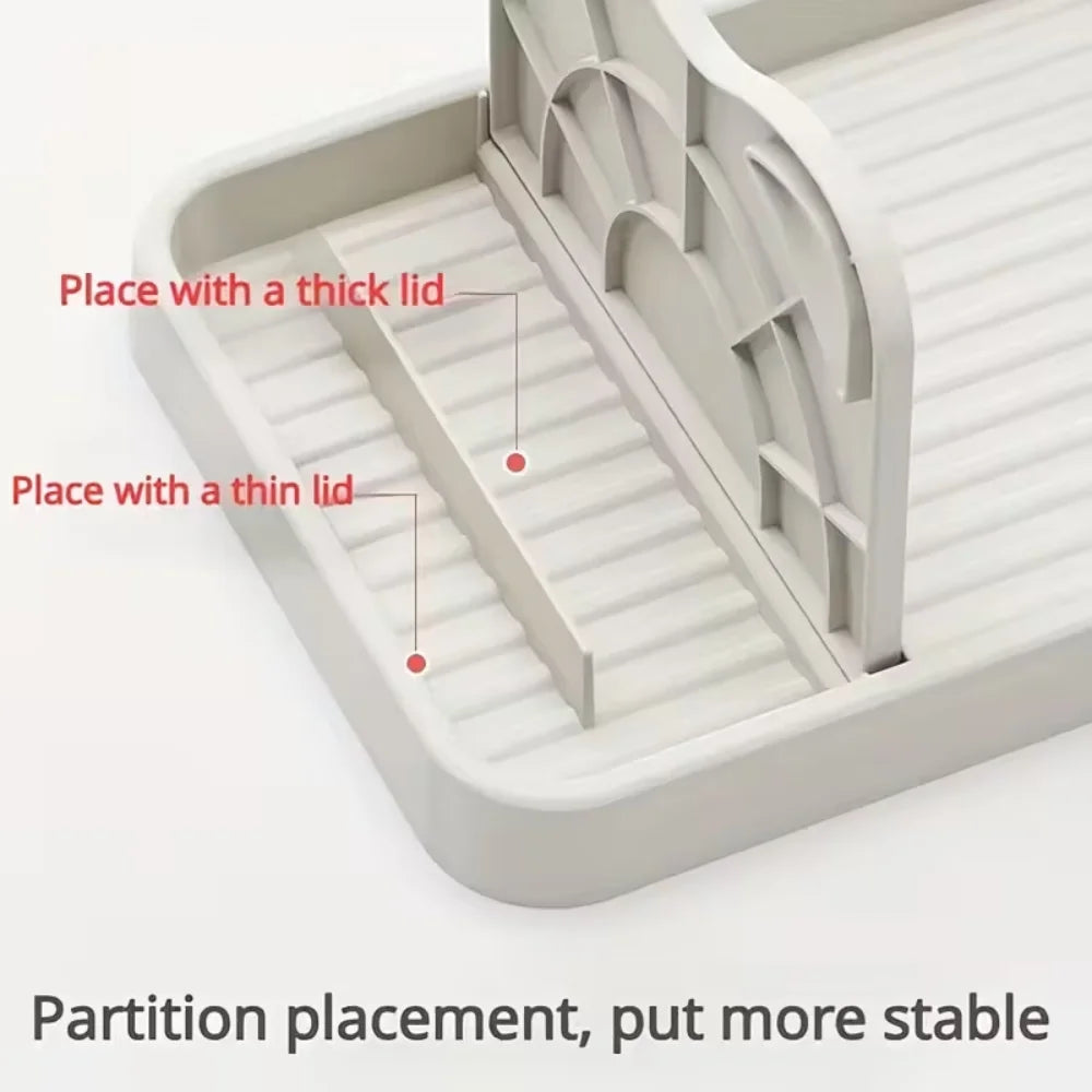 Kitchen Counter Spoon Rack Pot Lid Multi-purpose Small Tools Keep Zpaxo