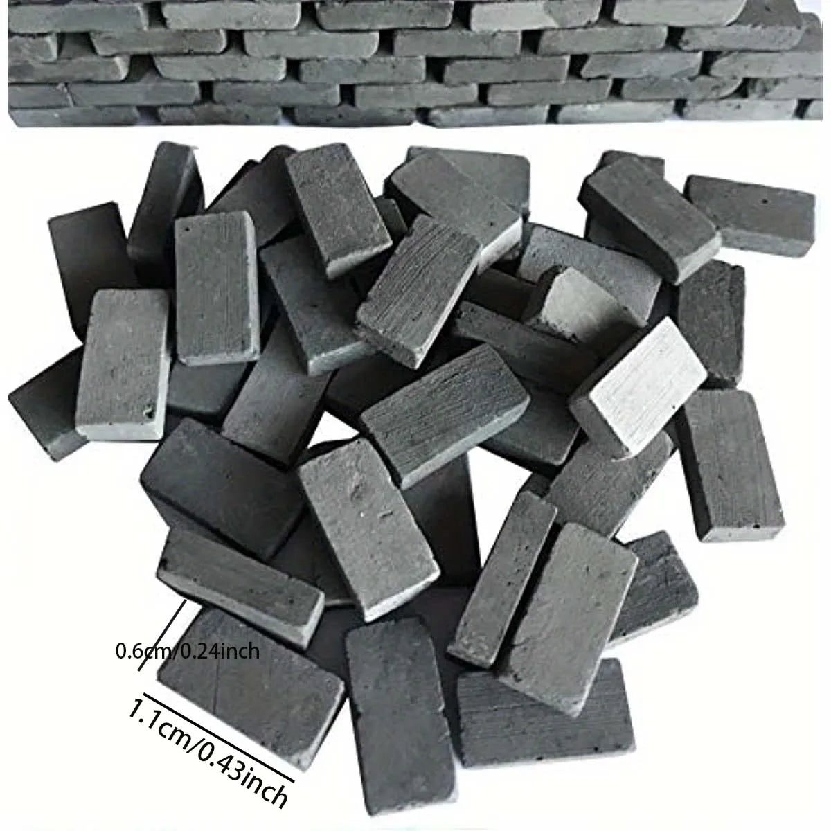 1:35 Scale Mini Bricks 150/200pc – Miniature Dollhouse & Diorama Miniature Scale Bricks Zpaxo