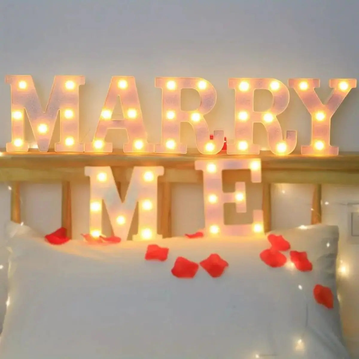 Customizable LED Letter Lights Battery-powered Versatile Parties Home Zpaxo