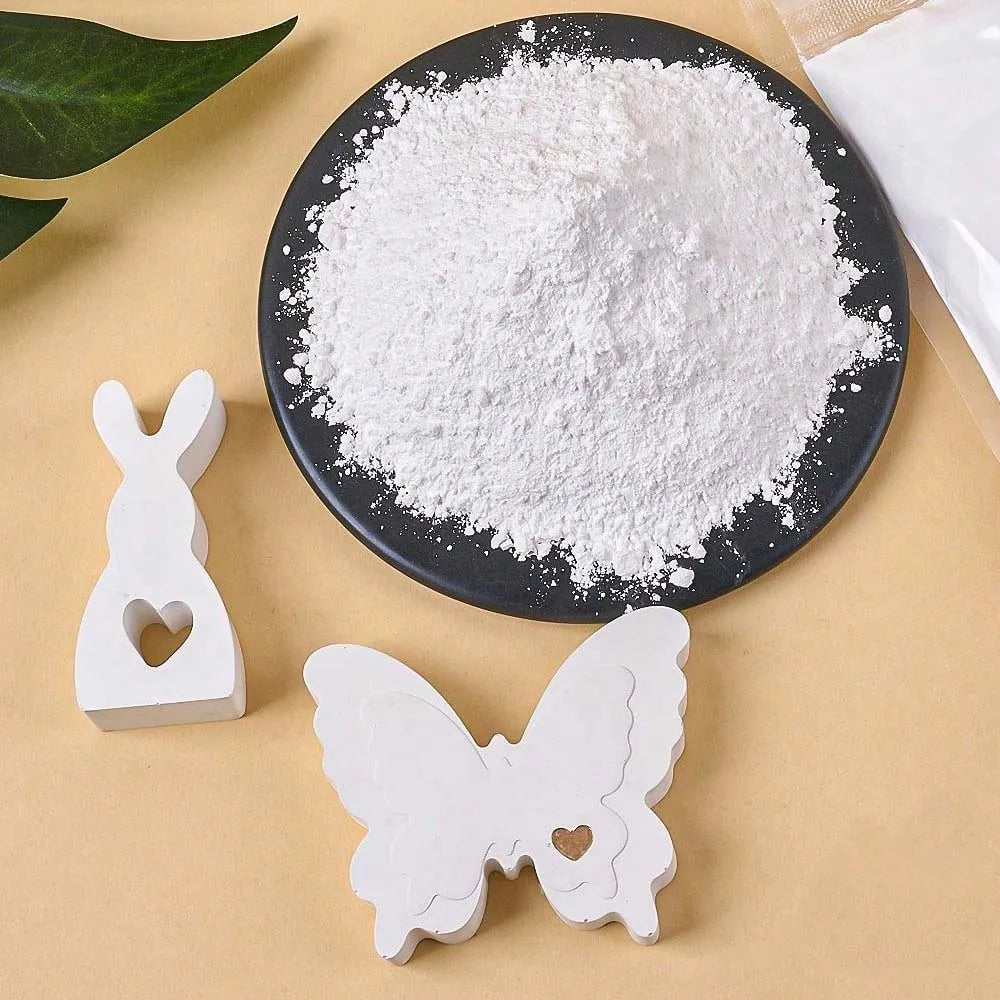 High Density White Gypsum Powder – DIY Plaster Casting Crafts Craft Casting Powder Zpaxo 1000G