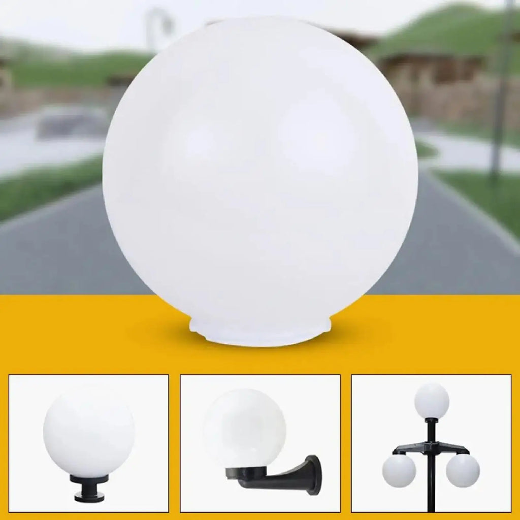 Outdoor Globe Lamp Shade – Waterproof Round Ball Lampshade Outdoor Lamp Shade Zpaxo