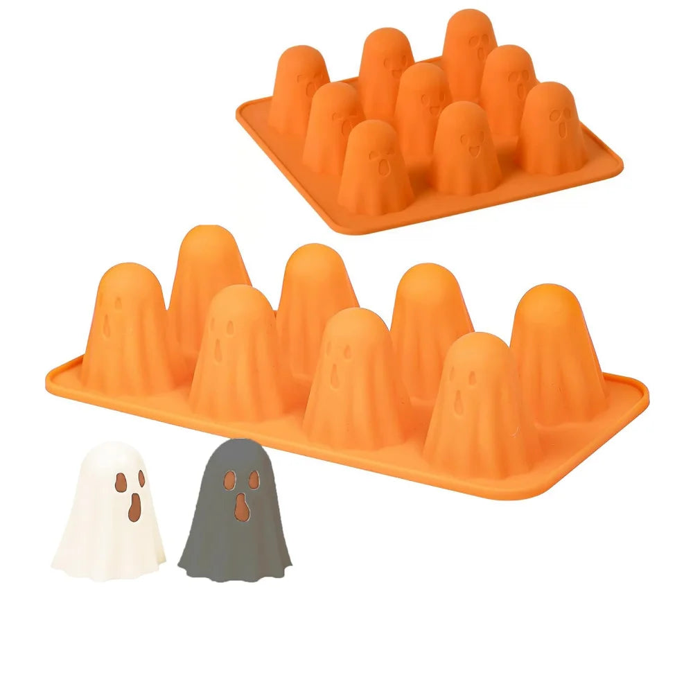 Ghost Mold Silicone Chocolate Halloween Candy Jelly Gummy Crayon Resin Zpaxo