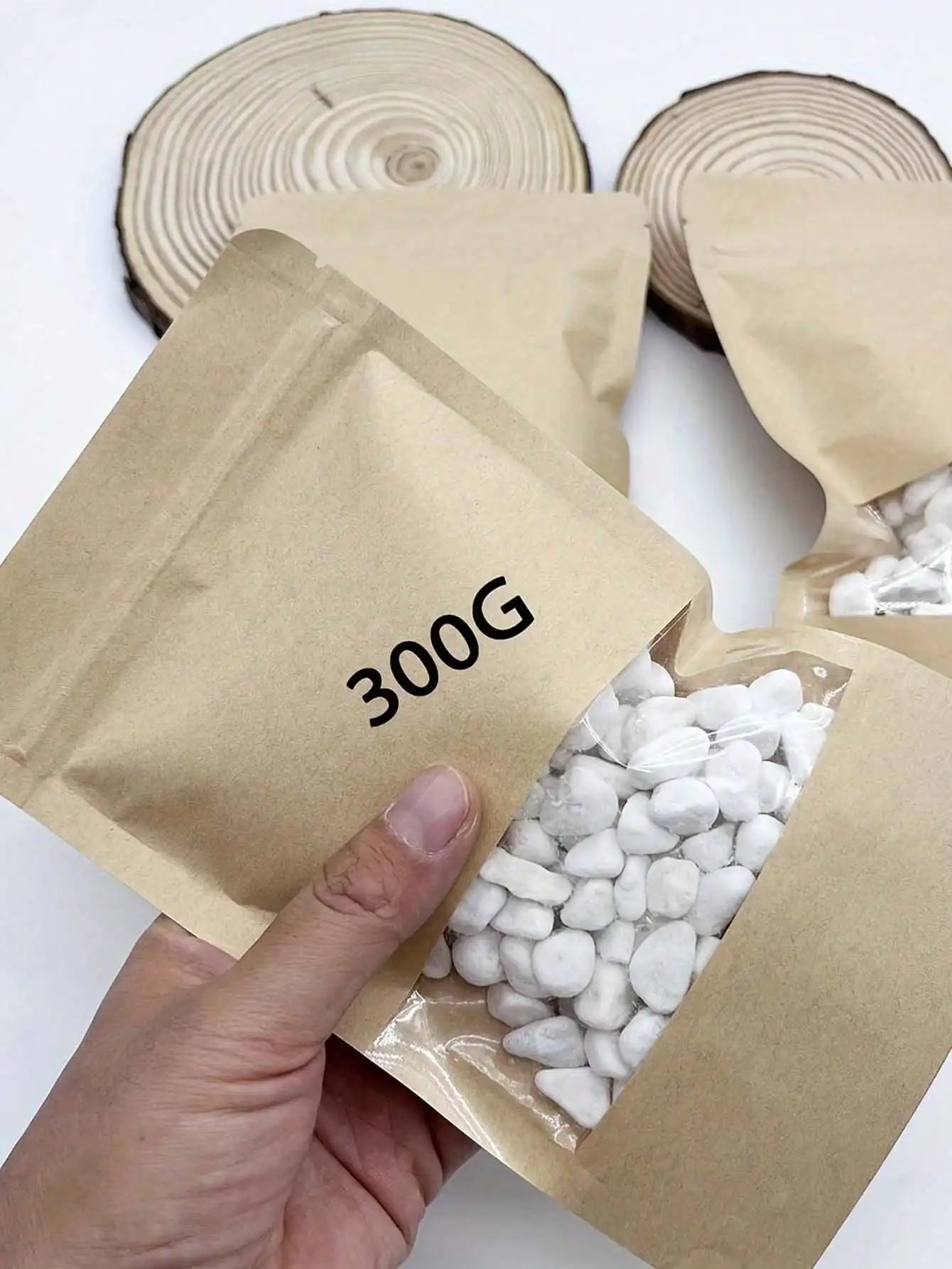 White Decorative Pebbles – Natural River Rocks for Plants & Garden Decorative Garden Pebbles Zpaxo 300g