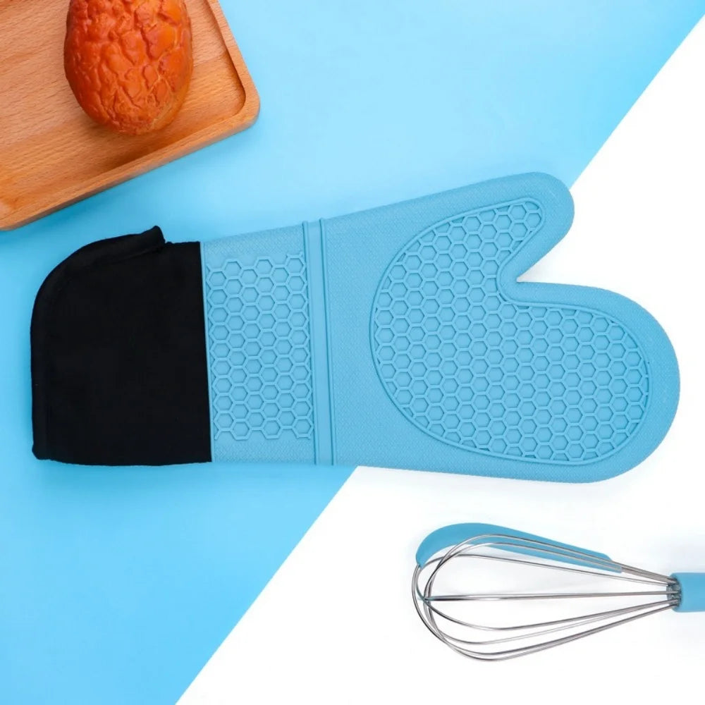 Silicone Oven Heat Insulation Gloves Suitable Cooking Baking Grilling Zpaxo