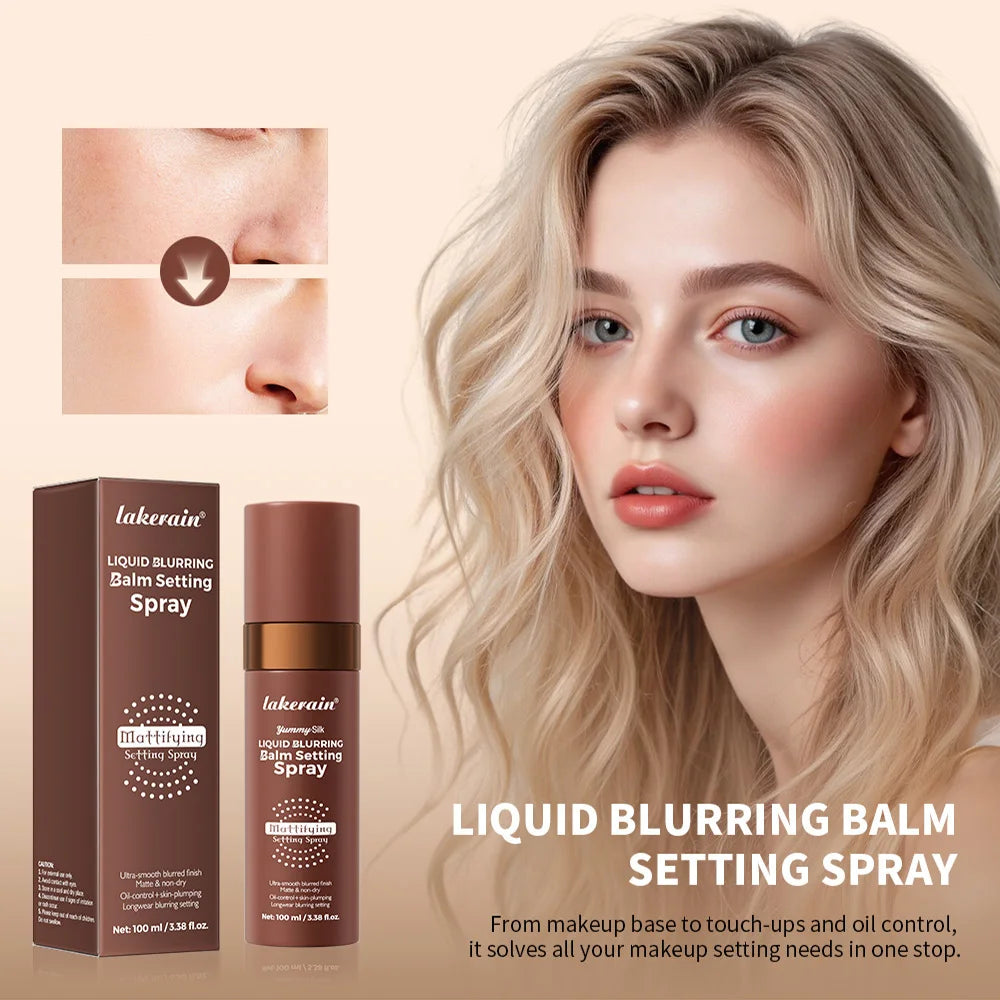 Liquid Blurring Balm Setting Spray Matte il Control Long Wear Mattifying Hydrating Non Drying Weightless Makeup Zpaxo