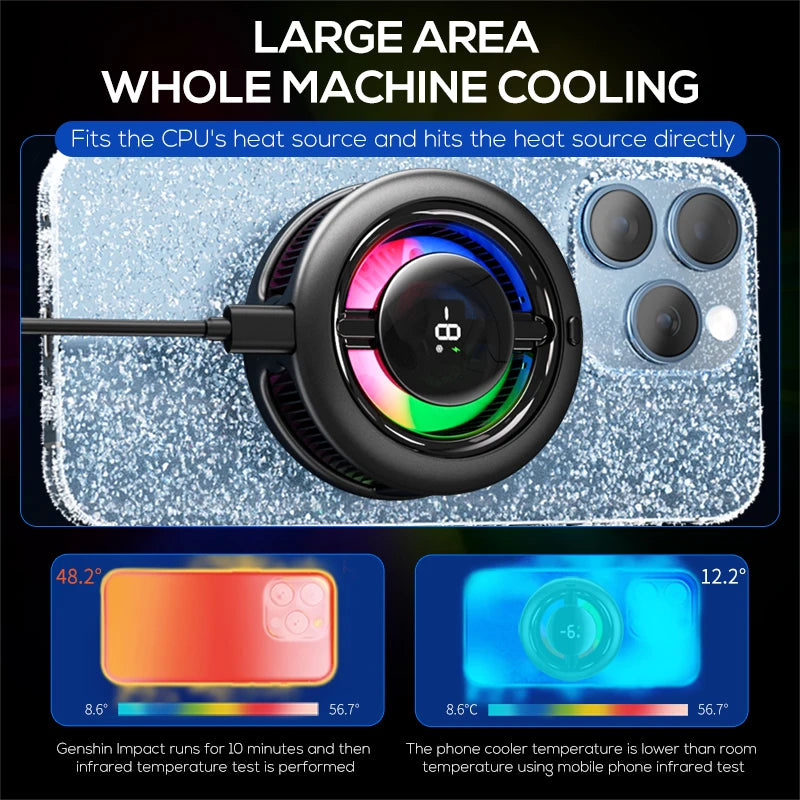 MEMO CX19 Magnetic Phones Cooler 15W Wireless Charger Semiconductor Zpaxo