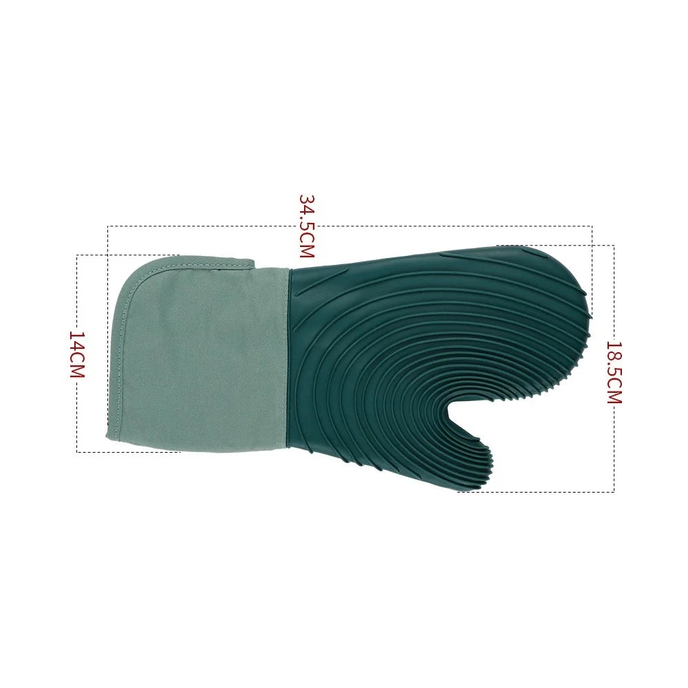 Silicone Oven Heat Insulation Gloves Suitable Cooking Baking Grilling Zpaxo