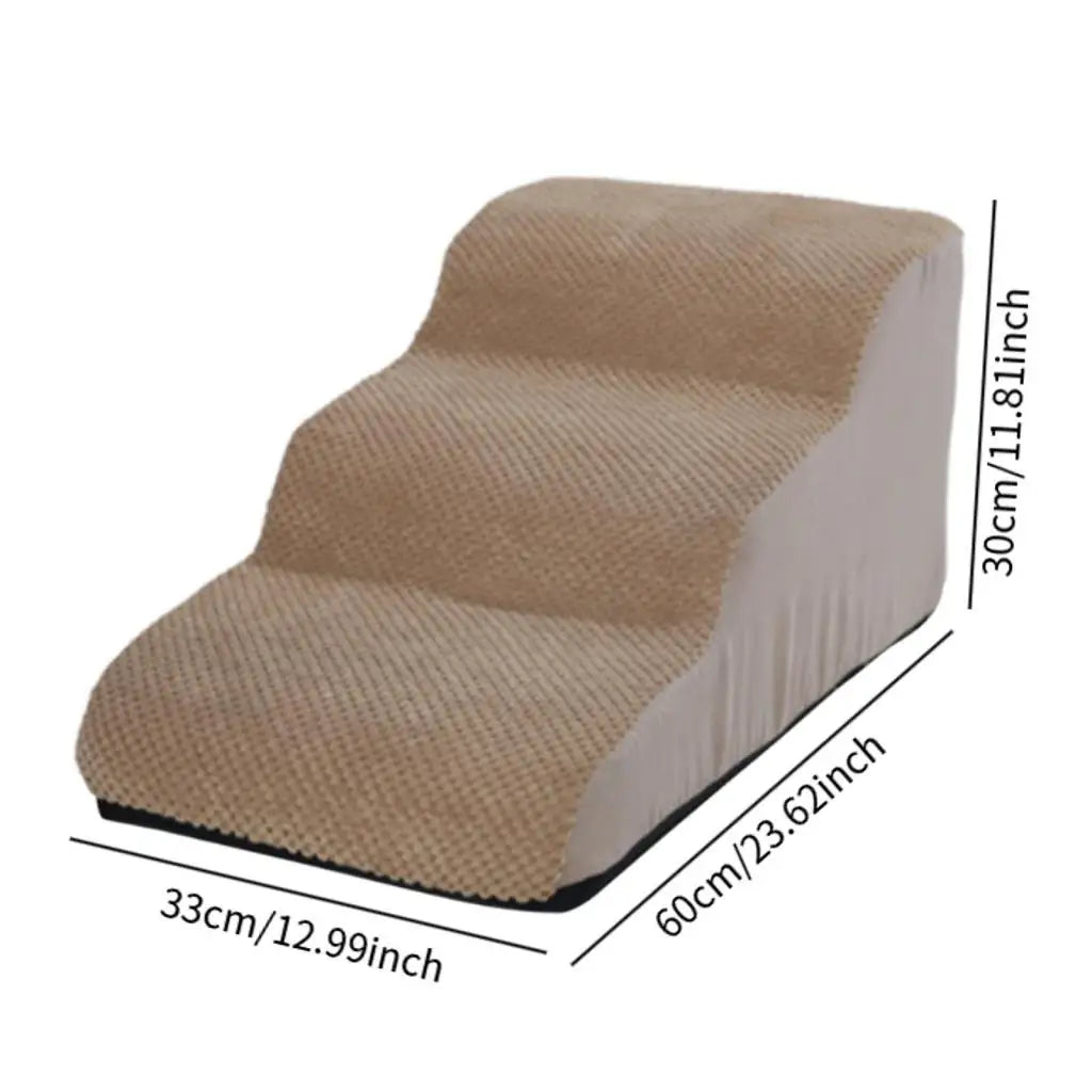 Pet Dog Ladder Pet Stairs Couch Cat Ramp High Bed Cat Rabbits Small Large Dogs Nonslip Washable Kitty Kitten Bedding Cat Stair Zpaxo Camel