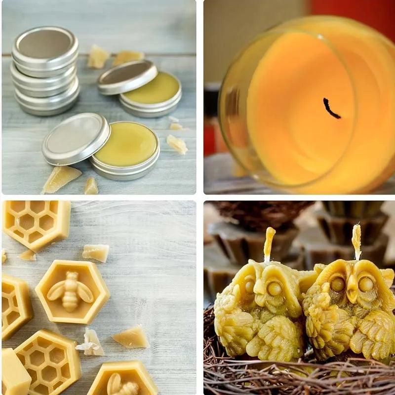 Natural Yellow Beeswax Sticks – Candle Making & DIY Crafts Natural Beeswax Block Zpaxo