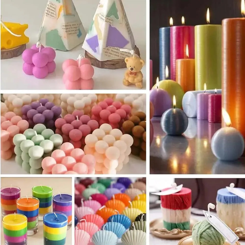 Premium Candle Making Kit: 16 Vibrant Colors, 5g Each - Perfect for DIY Candle Crafting & Dyeing Projects Zpaxo