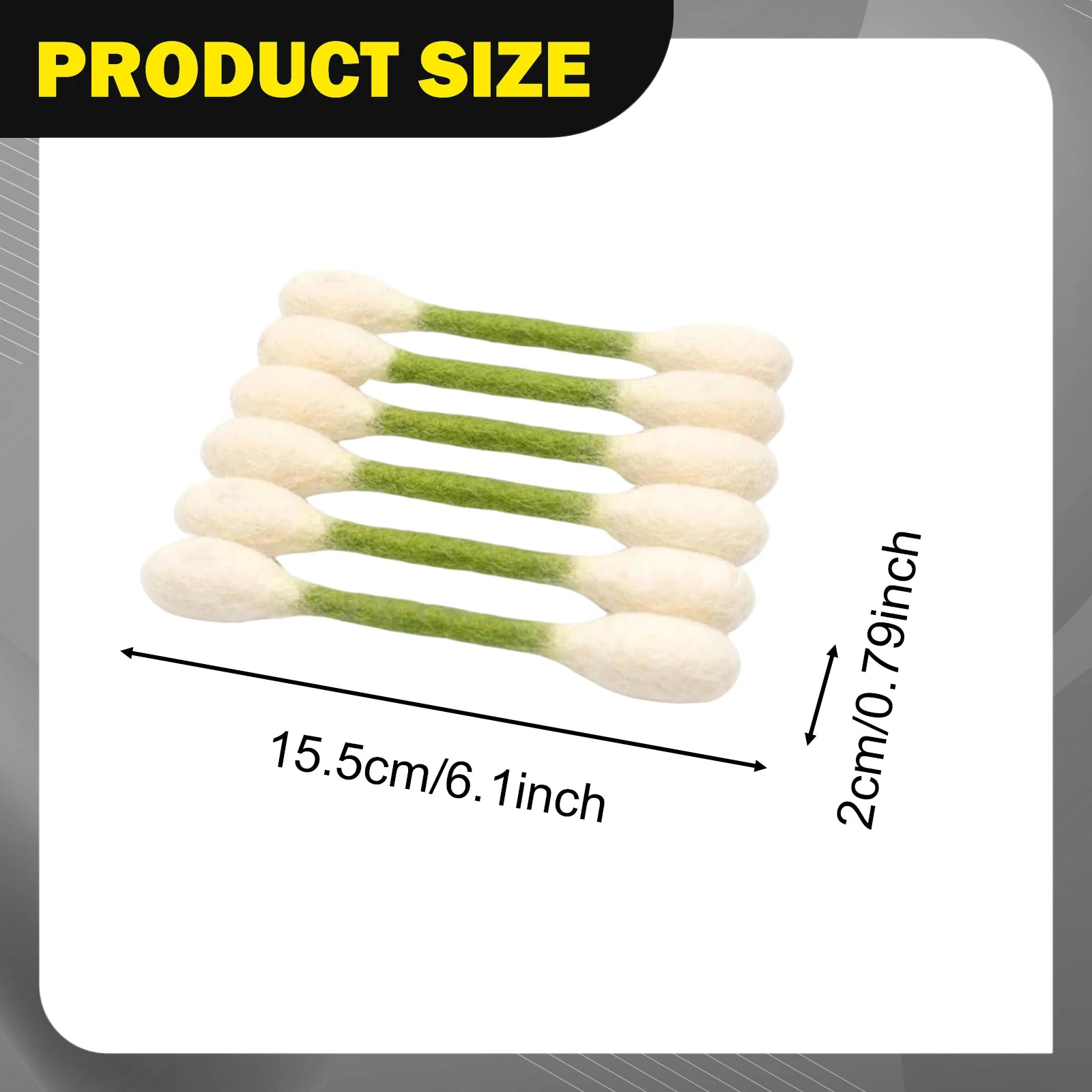 6pcs Cat Swabs Cat Toy for Indoor Cats Kittens Entertainment Cute Interactive Toy Exercise and Play Wood Cotton Pet Supplies Zpaxo 6PCS Green