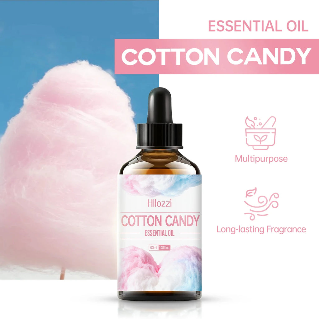 Cottcn Candy essential oil, with a sweet and pleasant aroma, provides long-lasting hydration, moisturizes without being sticky Zpaxo