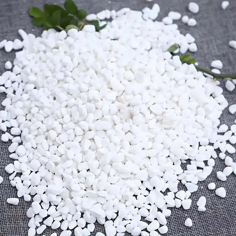 200g Natural River Rocks for Garden Landscaping White Pebbles Decorative Stones for Plants-Succulent & Cacti Potting 7-18MM Zpaxo