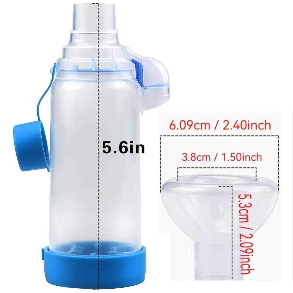 Pet Inhaler Spacer Chamber for Small Dog Pets Portable Travel Cats Use Nebulizador Inhaler Mask Animal Breathing Apparatus Zpaxo S- 175ml