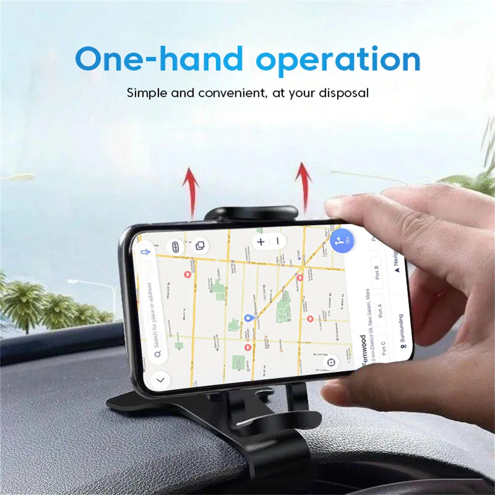 360° Car Phone Holder – Universal Dashboard Clip Mount Stand Car Phone Mount Zpaxo