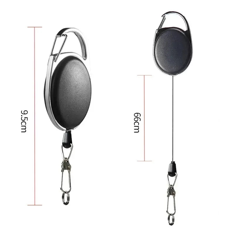 Fishing Line Scissors Braided Stainless Steel Retractable Lanyard Zpaxo Telescopic buckle