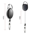 Fishing Line Scissors Braided Stainless Steel Retractable Lanyard Zpaxo Telescopic buckle