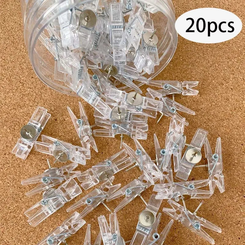 Transparent Push Pins for Cork Board – Round Ball Thumb Tacks Decorative Push Pins Zpaxo C